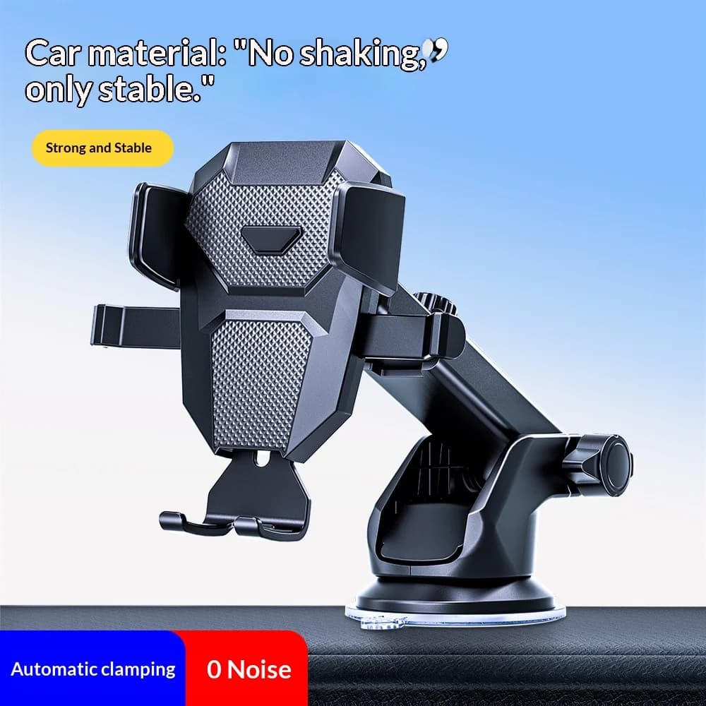 New Model Car-mounted Mobile Phone Holder - Automatically Locking Car Multi-functional Telescopic Suction Cup Air Outlet Support