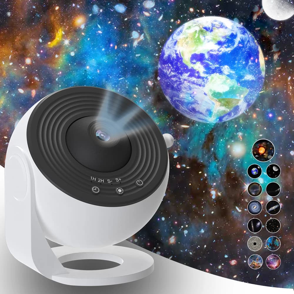 מקרן גלקסיה Bedroom עם 13 דיסקים וסיבוב 360°