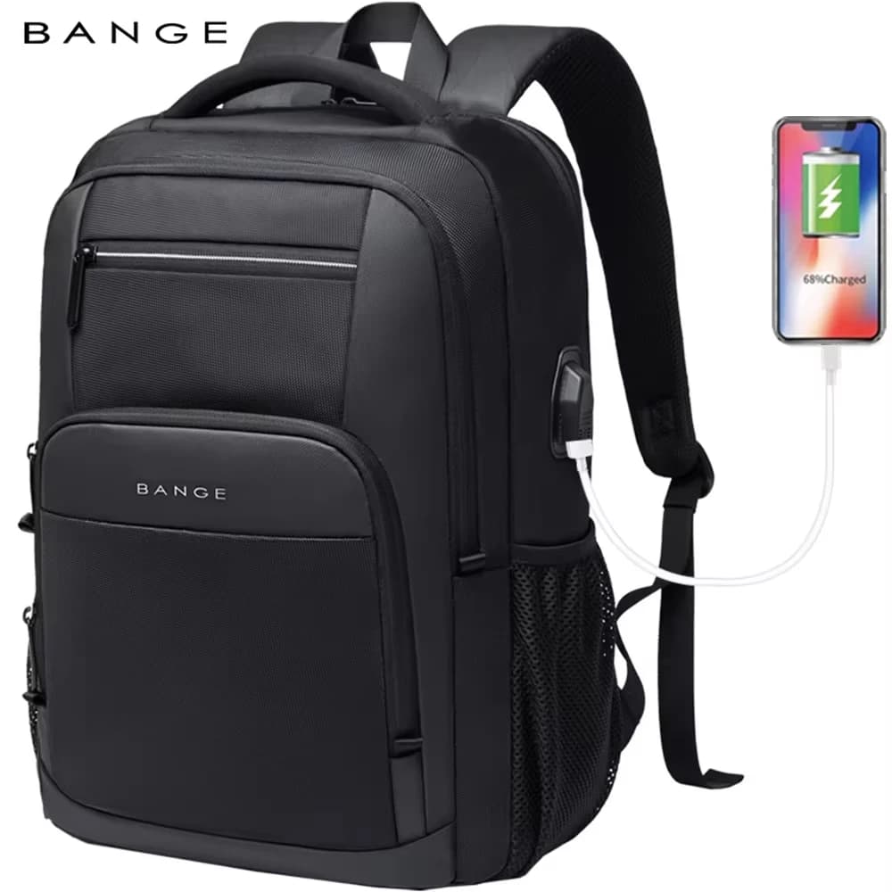 תיק גב BANGE 15.6 אינץ׳ עמיד למים עם USB