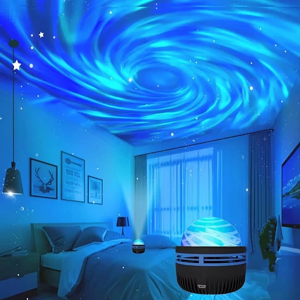 מקרן גלקסיה LED צבעוני לחדר ילדים
