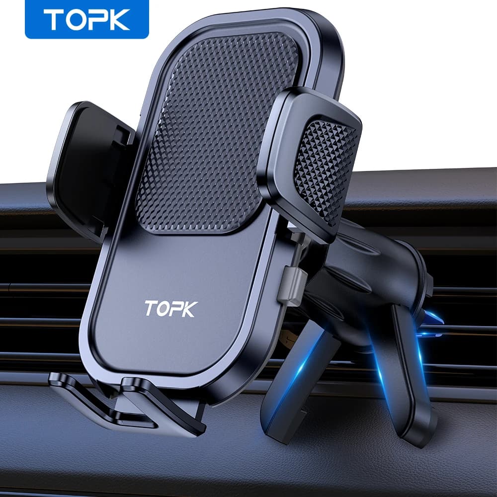 מעמד טלפון TOPK לרכב עם תכנון עם ווק מתכת