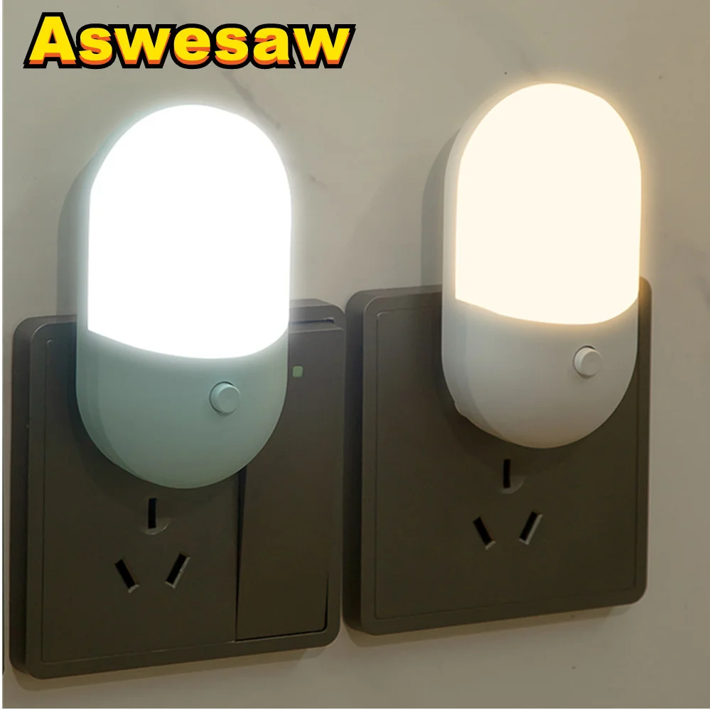 מנורת לילה LED לעבודה בחשמל עם כניסה EU US