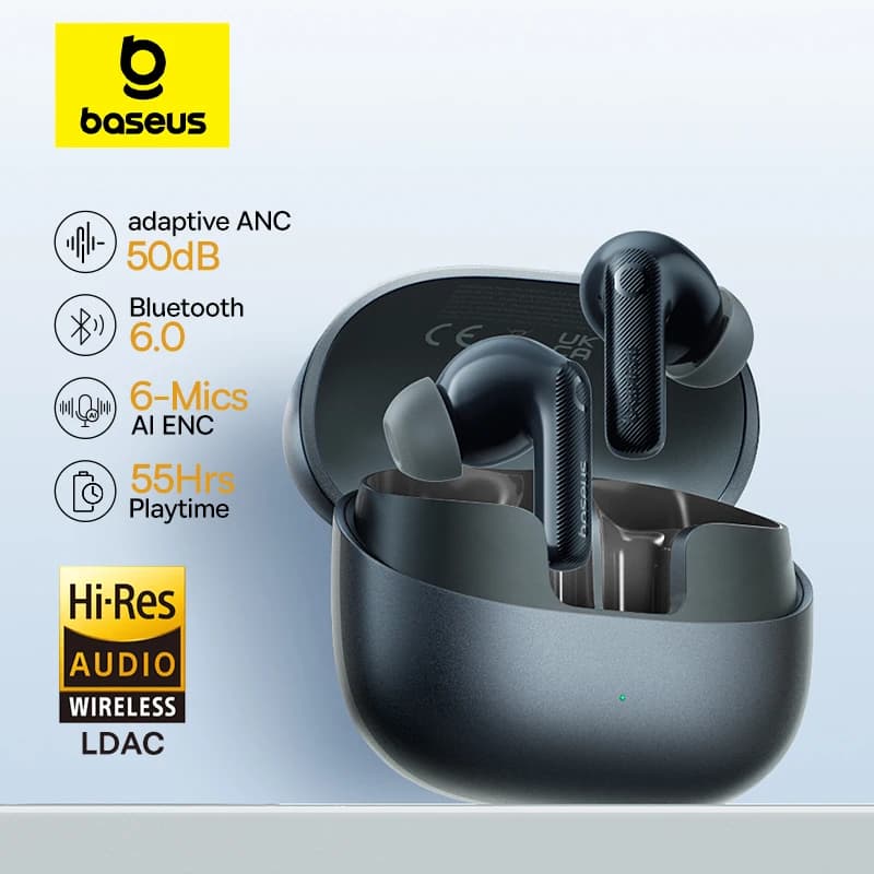 אוזניות Baseus EP10 Pro ANC Bluetooth 6.0 IP55