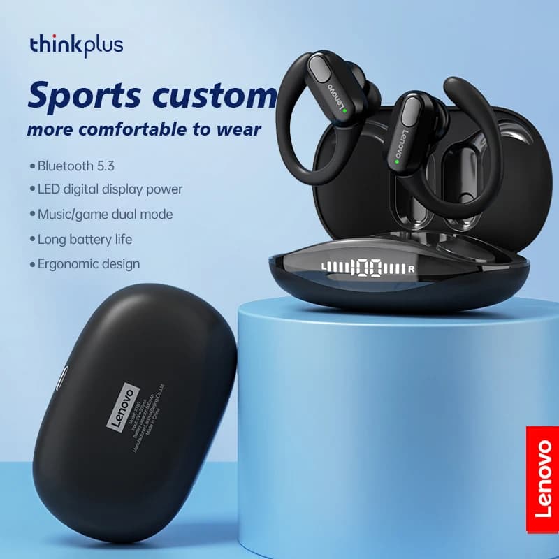 Lenovo XT80 אוזניות אלחוטיות Bluetooth 5.3 עם מיקרופון