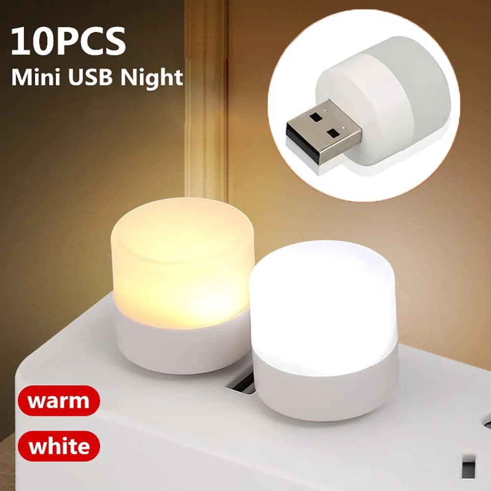 מנורת לילה USB מיני אור חם לשימור ראייה