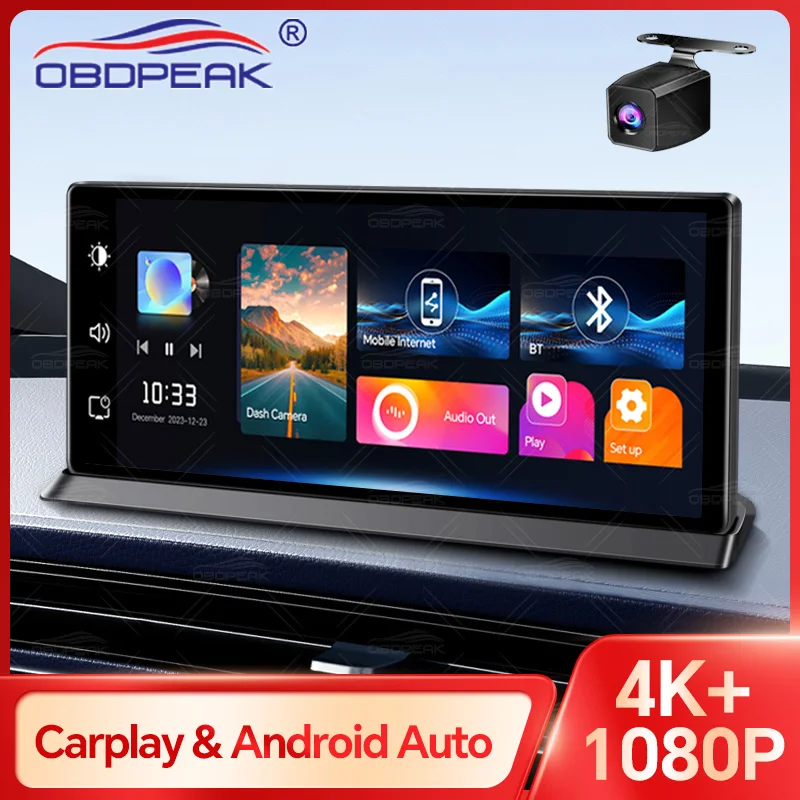 מצלמת רכב K2 Pro 4K דו־ערוצית עם מסך 11.3״