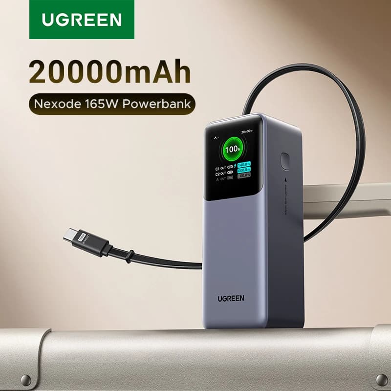 סוללת גיבוי UGREEN Nexode 20000mAh טעינה 165W