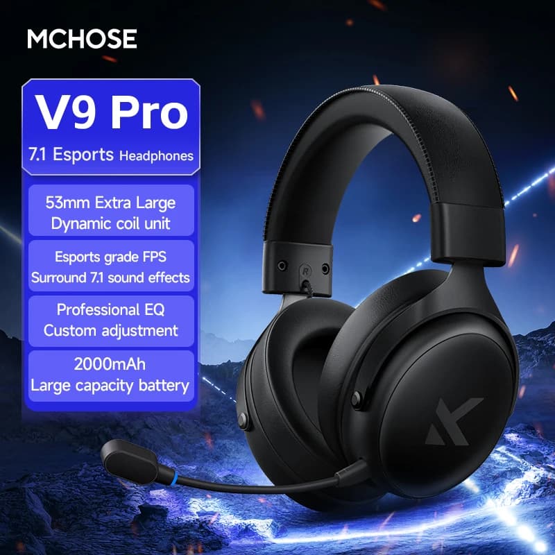 אוזניות MCHOSE V9 Pro 2 עם מיקרופון