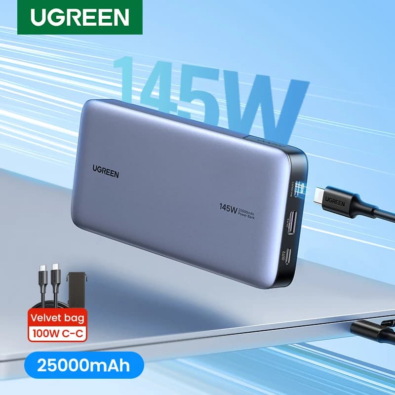 סוללת גיבוי UGREEN 140W 25000mAh