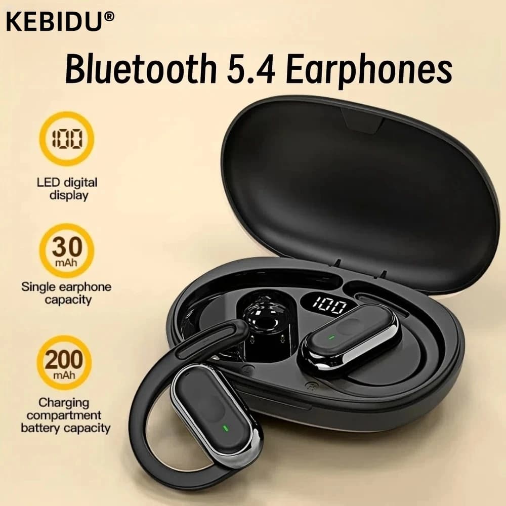 אוזניות Bluetooth 5.4 IPX7 עם ביטול רעש ENC