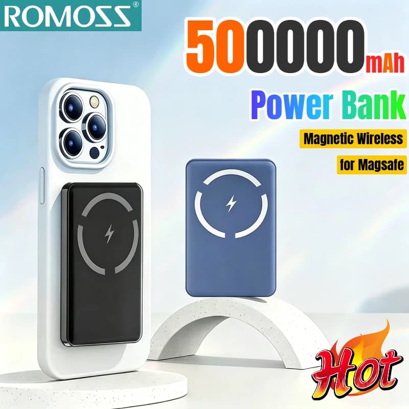 סוללת גיבוי ROMOSS מגנטית 50000mAh